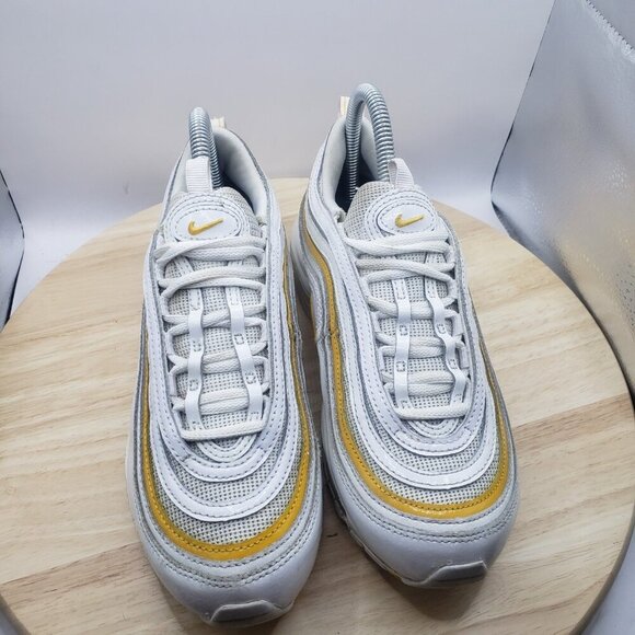 Size 7.5 - Womens Air Max 97 'White University Gold' Nike Shoes Sneakers - Picture 2 of 8